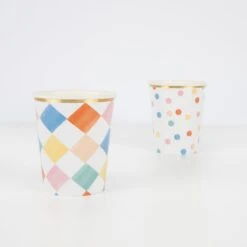 Meri-Meri Colorful Pattern Cups (x 8) -Meri Meri media 6539fcec f0bf 4ddb 94c1 75573a0858fe
