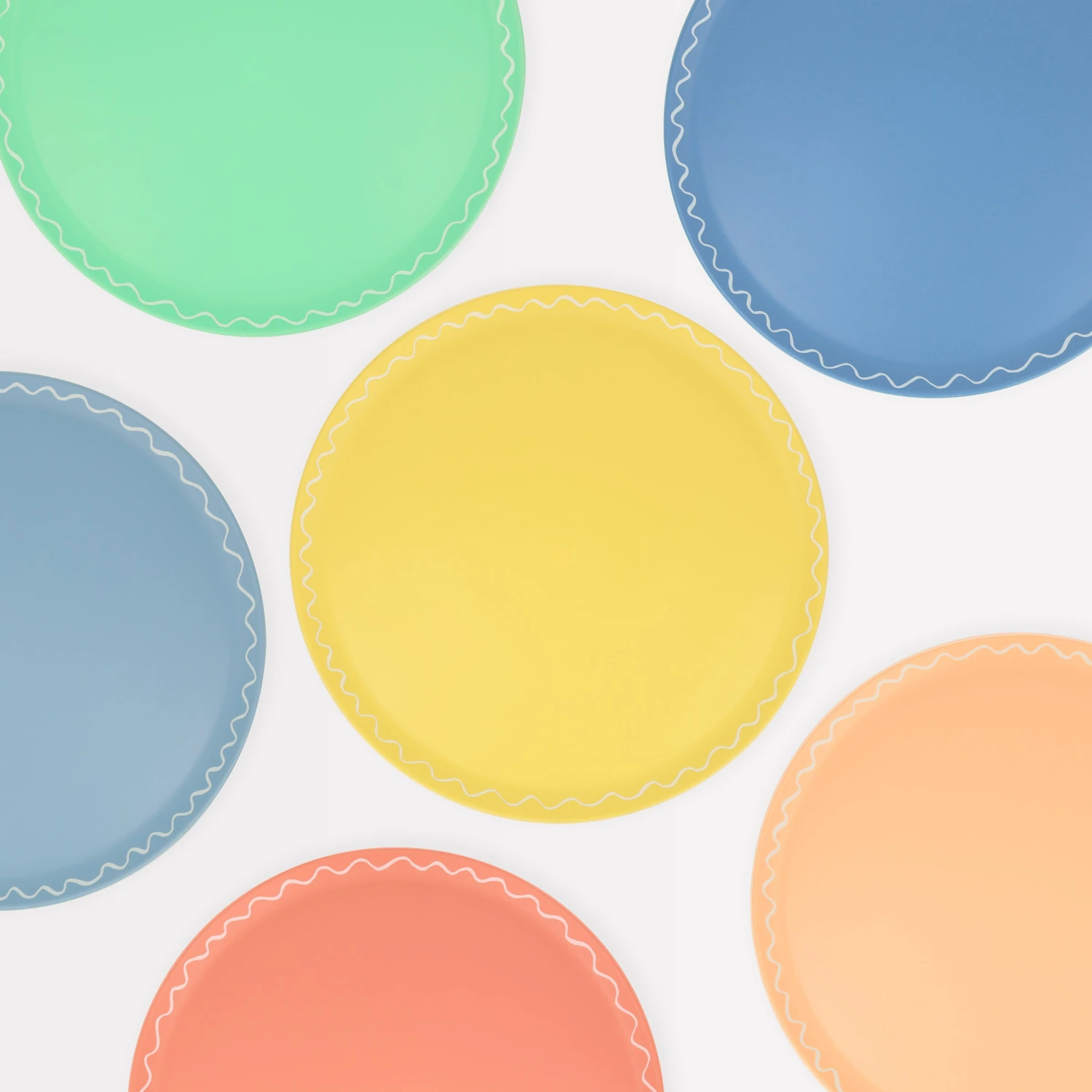 Meri-Meri Mixed Set Recycled Plastic Large Plates (x 6) 1 Meri-Meri Mixed Set Recycled Plastic Large Plates (x 6)