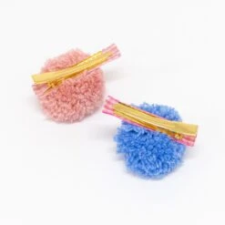 Meri-Meri Gingham & Big Pompom Hair Clips (x 6) -Meri Meri media 686ad46e a2c2 4761 9992 a82580b9e77c