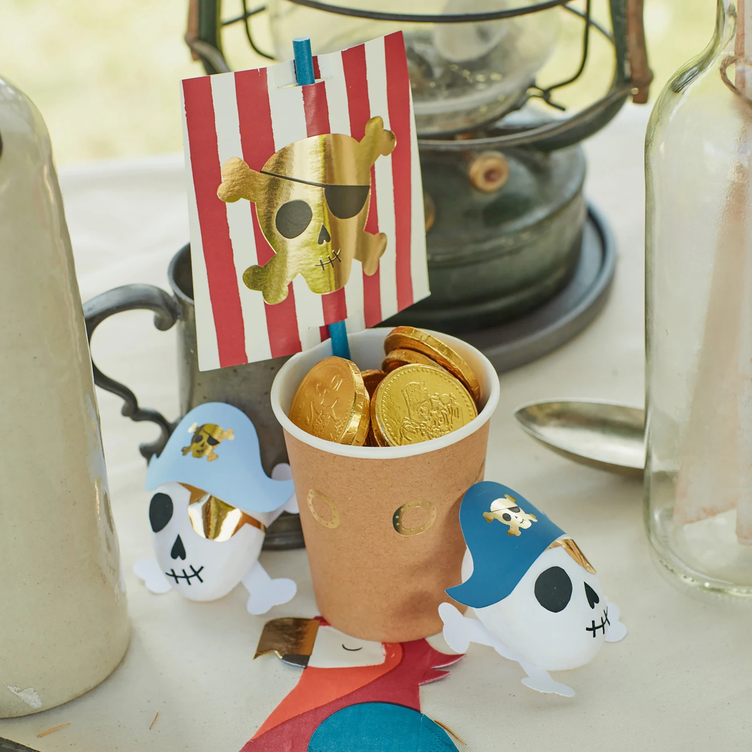 Meri-Meri Pirate Cup & Straws Set (x 8) 2 Meri-Meri Pirate Cup & Straws Set (x 8) - Image 2