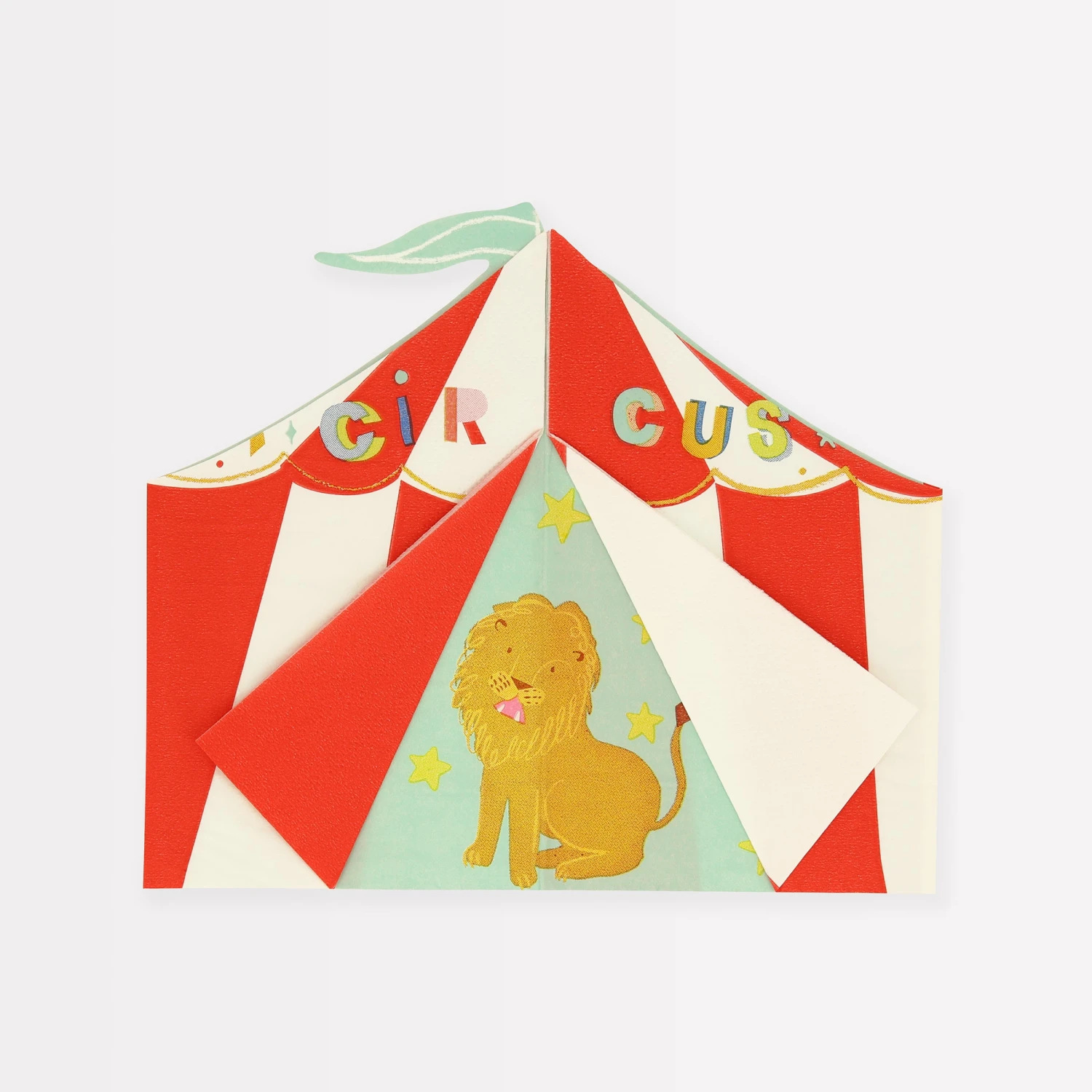 Meri-Meri Circus Shaped Big Top Napkins (x 16) 1 Meri-Meri Circus Shaped Big Top Napkins (x 16)