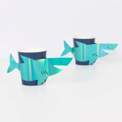 Meri-Meri Shark Cups (x 8) 5 Meri-Meri Shark Cups (x 8) -Meri Meri media 6d35542d a09c 4a69 b610 96be26608892