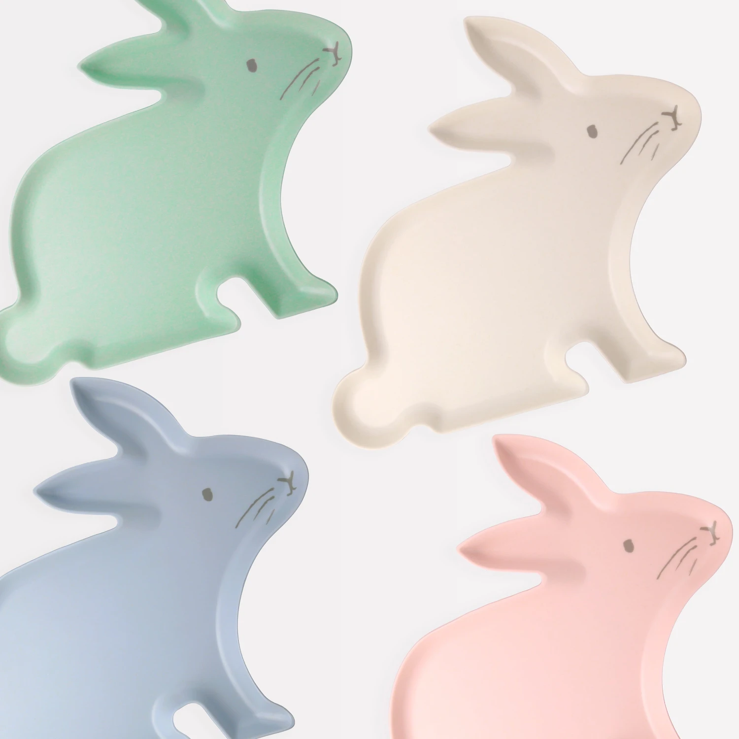 Meri-Meri Reusable Bamboo Bunny Plates (x 4) 1 Meri-Meri Reusable Bamboo Bunny Plates (x 4)