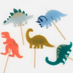 Meri-Meri Dinosaur Candles (x 5) -Meri Meri media 7077ab57 f184 47dc 84bc 415c14cfadb2