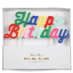 Meri-Meri Multicolor Happy Birthday Candle