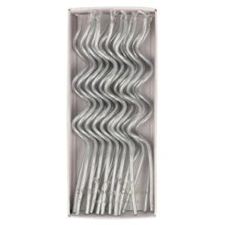 Meri-Meri Silver Swirly Candles (x 20)