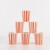 Meri-Meri Red Stripe Cups (x 8)