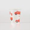 Meri-Meri Fire Truck Cups (x 8)