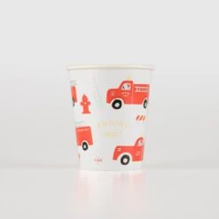 Meri-Meri Fire Truck Cups (x 8)