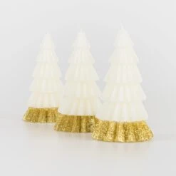 Meri-Meri Ivory Tree Candles (x 3) -Meri Meri media 7a118274 552a 4e29 9e4c 9bee8e040ff7