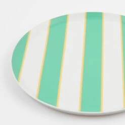 Meri-Meri Mixed Stripe Recycled Plastic Large Plates (x 6) -Meri Meri media 80f6101a a488 4928 a8c8 618acc166f3f