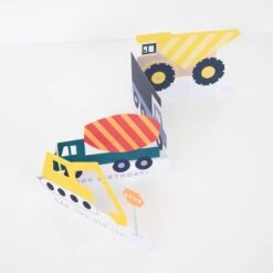 Meri-Meri Construction Vehicles Birthday Card -Meri Meri media 82404032 f20c 434b 98bf 85348362ced3