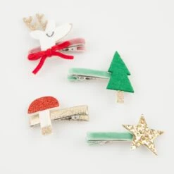 Meri-Meri Christmas Icon Hair Clips (x 8) -Meri Meri media 825323df 0f36 4f35 ad39 cf7464600ce7