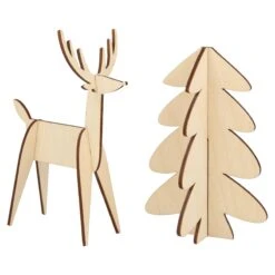 Meri-Meri Wooden Embroidery Gingerbread House Kit -Meri Meri media 83c5b7a9 0621 42c5 b482 d284a0046eeb