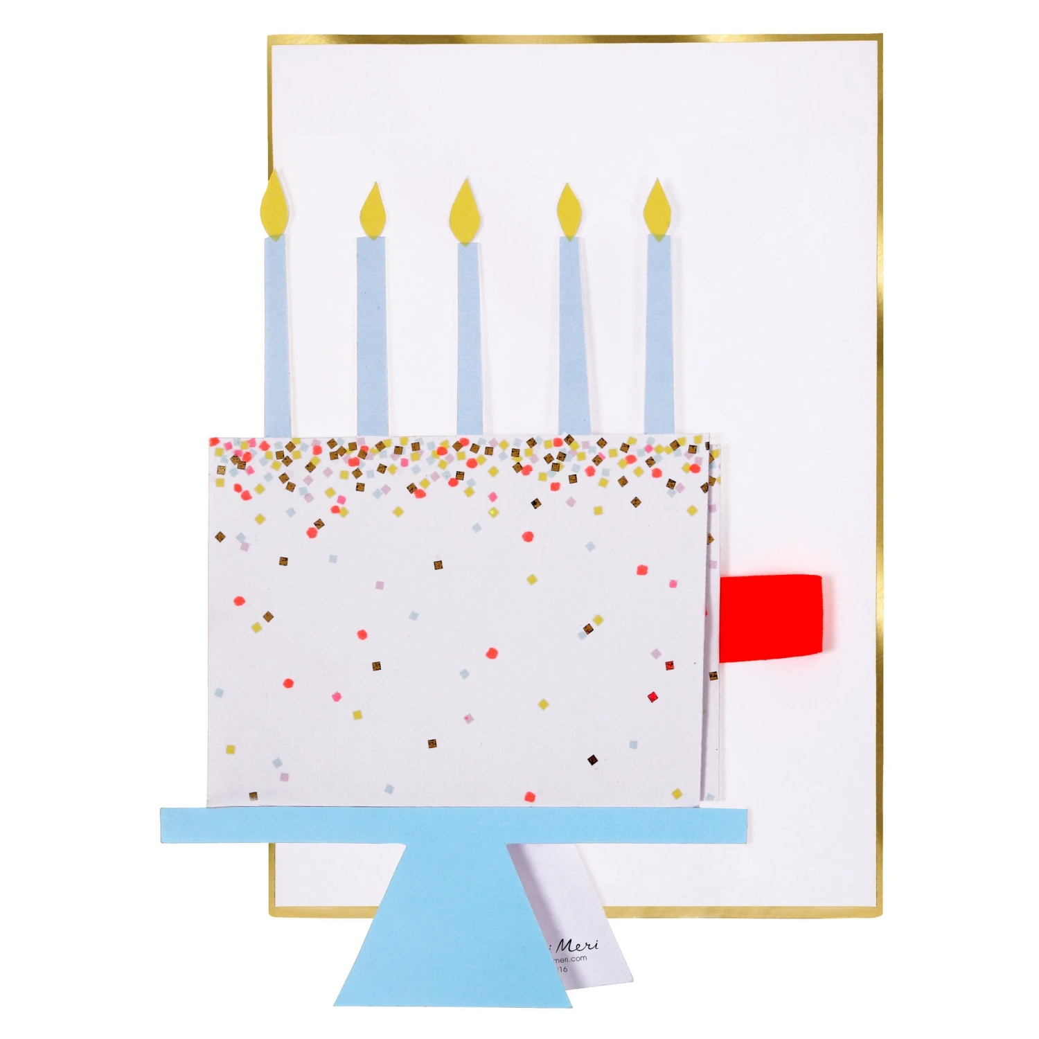 Meri-Meri Cake Slice Stand-Up Birthday Card 2 Meri-Meri Cake Slice Stand-Up Birthday Card - Image 2