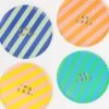 Meri-Meri Stripe Happy Birthday Side Plates (x 8)