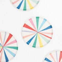 Meri-Meri Small Bright Stripe Reusable Bamboo Plates (x 6) 6 Meri-Meri Small Bright Stripe Reusable Bamboo Plates (x 6) -Meri Meri media 8e1a3386 3b6a 4d55 b6ed 3cb78cd61c74