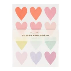 Meri-Meri Pastel Heart Glitter Stickers (x 10 Sheets)