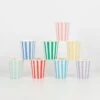 Meri-Meri Mixed Stripe Cups (x 8)