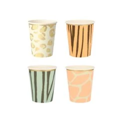 Meri-Meri Safari Animal Print Party Cups (x 8) -Meri Meri media 928cd56e de8d 483d b30b 376d5a7429b6