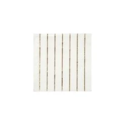 Meri-Meri Gold Stripe Small Napkins (x 16)
