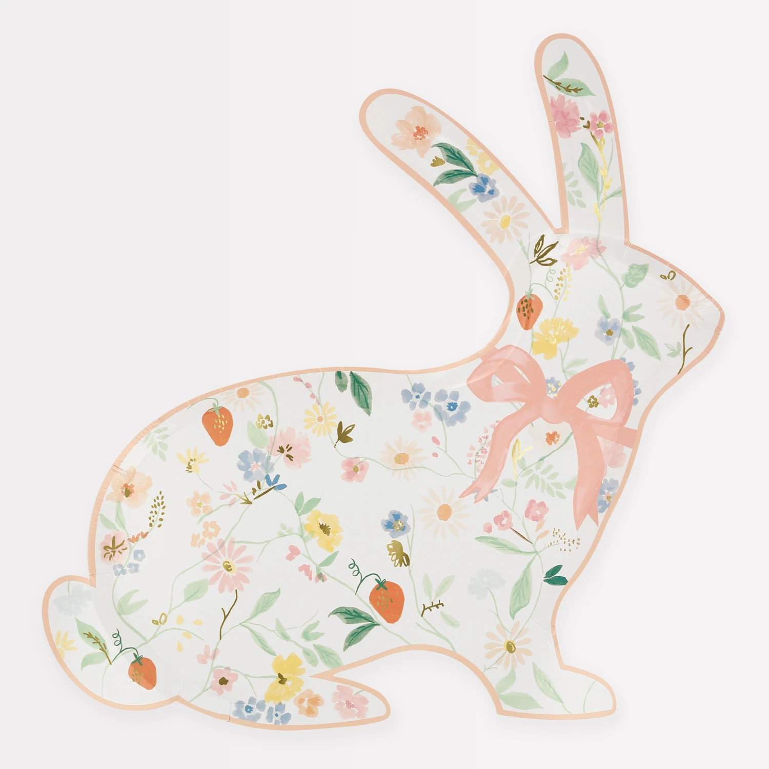Meri-Meri Elegant Floral Bunny Shaped Plates (x 8) 1 Meri-Meri Elegant Floral Bunny Shaped Plates (x 8)