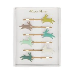 Meri-Meri Bunny Enamel Hair Slides (x 6)