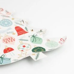 Meri-Meri Festive Pattern Tree Plates (x 8) -Meri Meri media 9659dbc2 3425 4468 a988 c401db5ac412