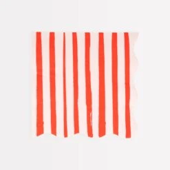 Meri-Meri Red Stripe Large Napkins (x 16)