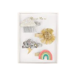 Meri-Meri Sparkly Weather Hair Clips (x 4)