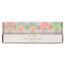 Meri-Meri Rainbow Party Candles (x 5)