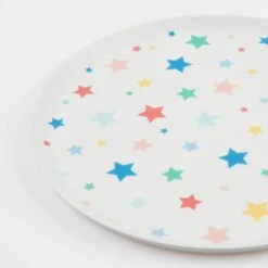 Meri-Meri Star Pattern Recycled Plastic Large Plates (x 6) -Meri Meri media 997f5e78 5aca 47b5 b187 551f471c71ec