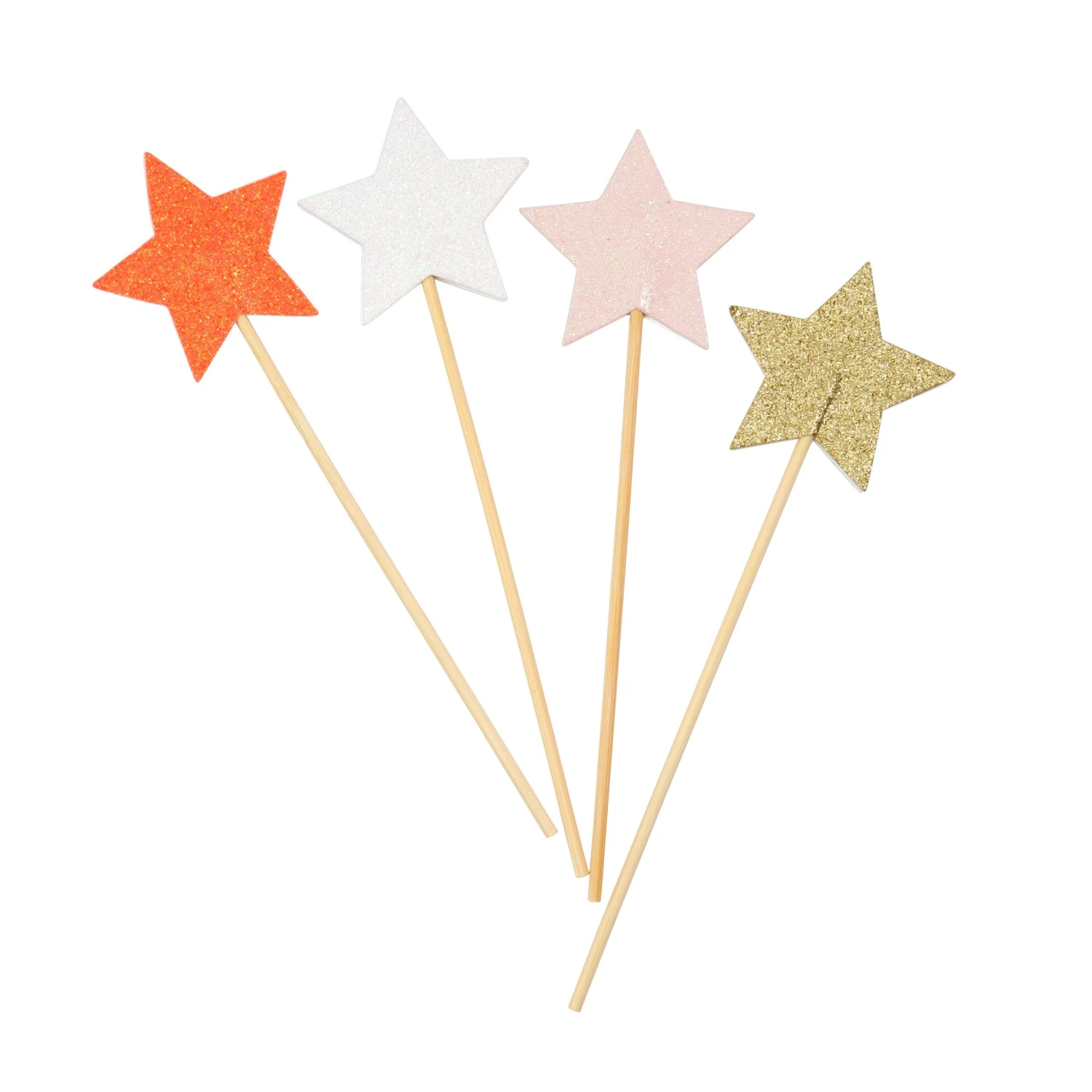 Meri-Meri Glitter Star Wands (x 8) 2 Meri-Meri Glitter Star Wands (x 8) - Image 2