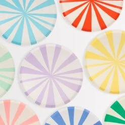 Meri-Meri Mixed Stripe Side Plates (x 8)