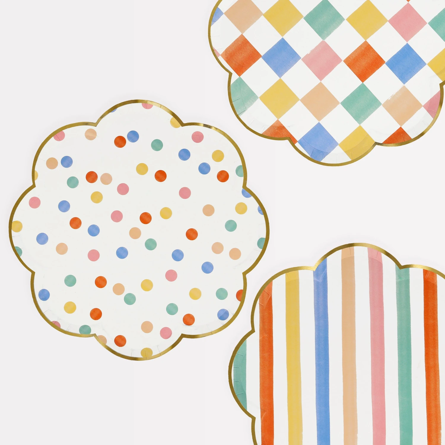 Meri-Meri Colorful Pattern Dinner Plates (x 8) 1 Meri-Meri Colorful Pattern Dinner Plates (x 8)