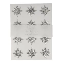 Meri-Meri Silver Star Glitter Stickers (x 8 Sheets)