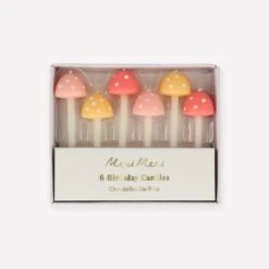 Meri-Meri Mushroom Birthday Candles (x 6)