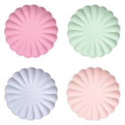 Meri-Meri Large Multicolor Compostable Plates (x 8)