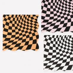 Meri-Meri Halloween Checker Large Napkins (x 16)