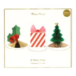 Meri-Meri Mixed Christmas Party Hats (x 6) -Meri Meri media ab31e102 e8ce 4f49 a87e 47f161b4650f