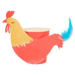 Meri-Meri On The Farm Rooster Party Cups (x 8)