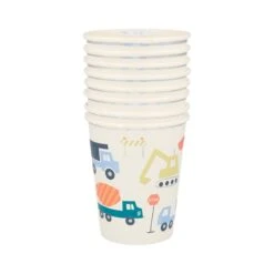Meri-Meri Construction Cups (x 8) -Meri Meri media ab9c13f9 8336 4b1d 99fa 2aa798c109b5