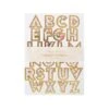Meri-Meri English Garden Alphabet Sticker Sheets (x 10 Sheets)