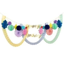 Meri-Meri Happy Birthday Honeycomb Garland -Meri Meri media b1552f26 22c5 42a1 96ec 69ebbf9b8d4c