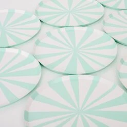 Meri-Meri Mint Stripe Side Plates (x 8) 7 Meri-Meri Mint Stripe Side Plates (x 8) -Meri Meri media b2d96773 2952 40ae 8476 9539cd9968f7