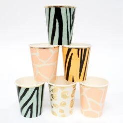 Meri-Meri Safari Animal Print Party Cups (x 8)