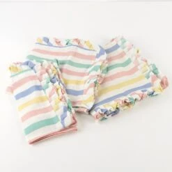 Meri-Meri Multi Stripe Ruffle Fabric Napkins (x 4)