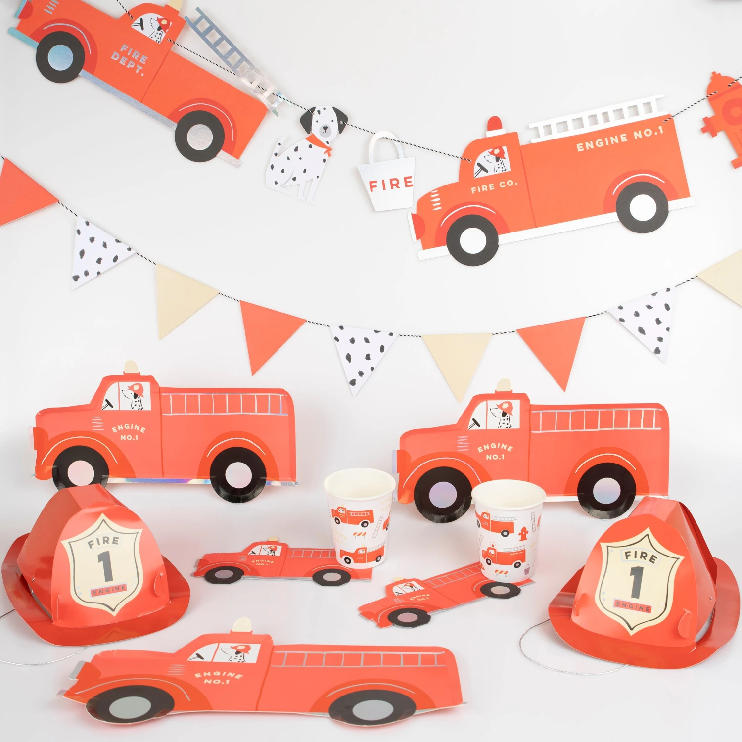 Meri-Meri Fire Truck Party Set 1 Meri-Meri Fire Truck Party Set
