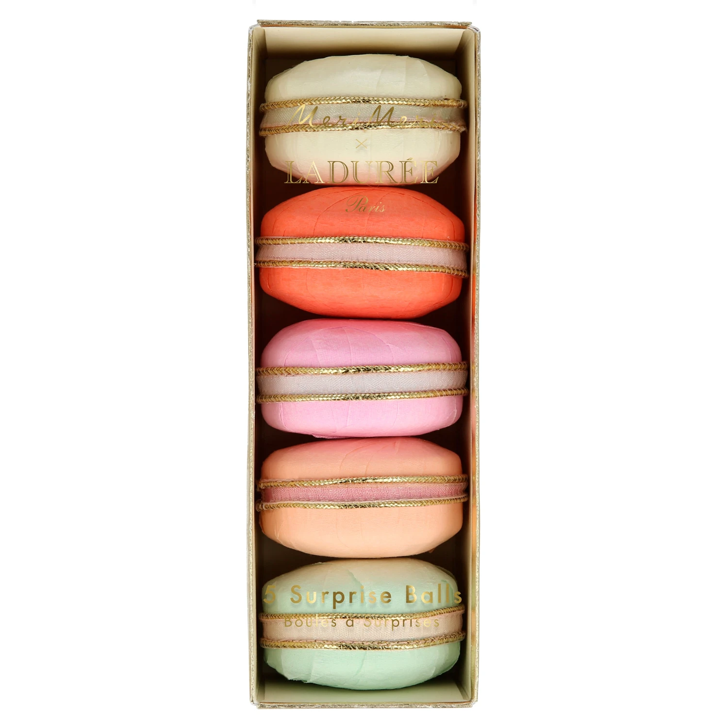 Meri-Meri Ladurée X Meri Meri Paris Macaron Surprise Balls (x 5) 1 Meri-Meri Ladurée X Meri Meri Paris Macaron Surprise Balls (x 5)