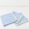 Meri-Meri Daisy Edge Gingham Fabric Napkins (x 4)